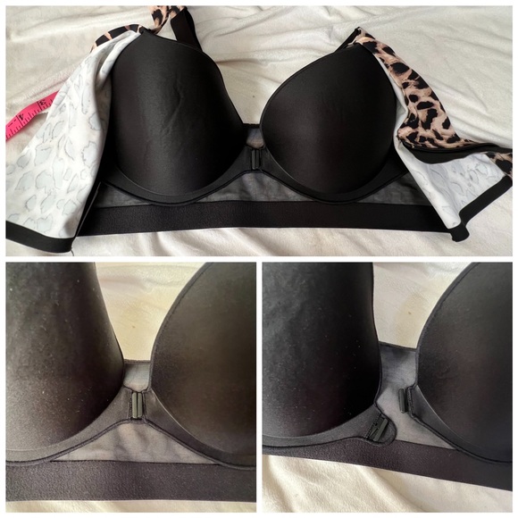 Victoria’s Secret Knockout Zip Up Sports Bra in Classic Leopard Brown size 36DD - Picture 5 of 9